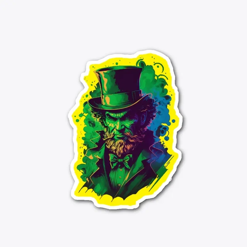 Bright Synthwave Leprechaun